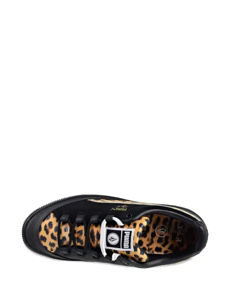 Sneakerși Puma Clyde cu imagine cu model leopard negru