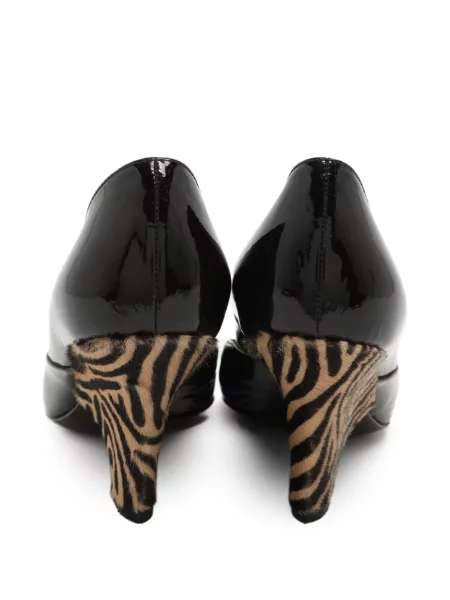 Pantofi cu toc Sergio Rossi cu model zebră maro