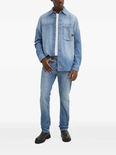 Retro lepršave traperice Levi's® lepršave s izlizanim efektom plava