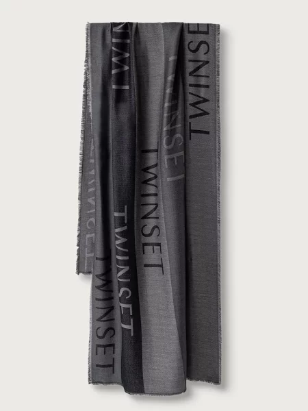 Twinset șal pentru femei negru
