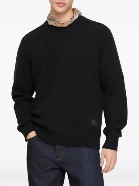 Pulover Burberry din cașmir negru