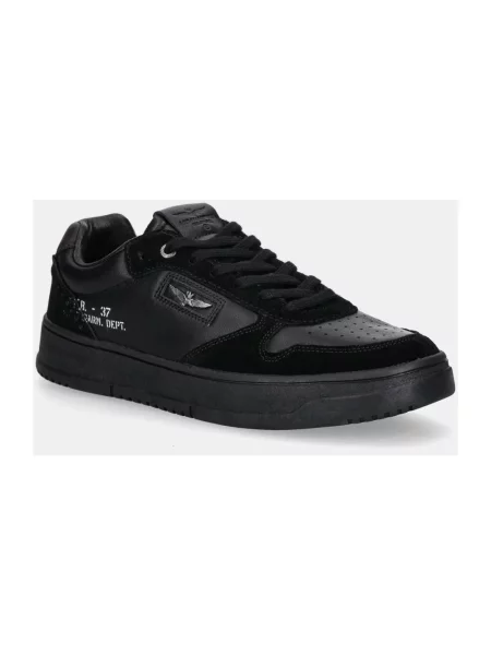 Sneakersy Aeronautica Militare czarne