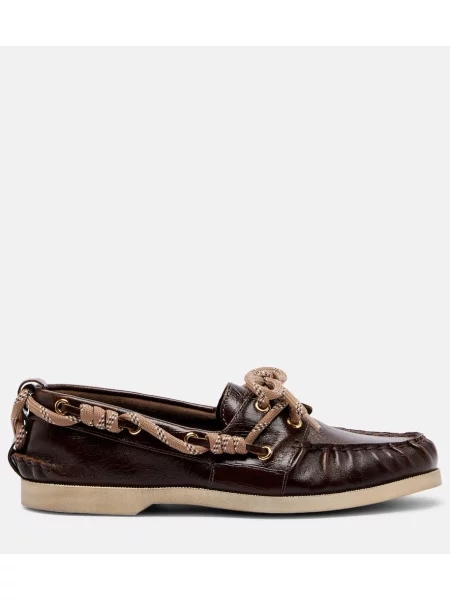 Pantofi loafer Golden Goose din piele maro