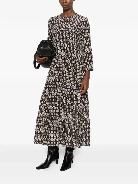 Rochie 's Max Mara cu imagine cu imprimeu geometric negru