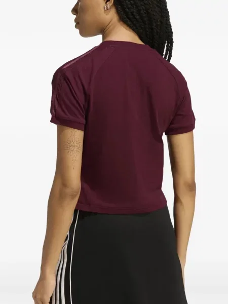 Blugi Adidas cu dungi din dantelă alergare roșu