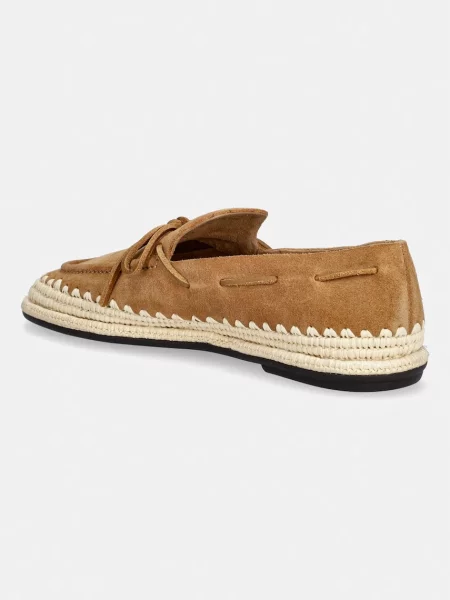 Velúr espadrilles Tory Burch barna