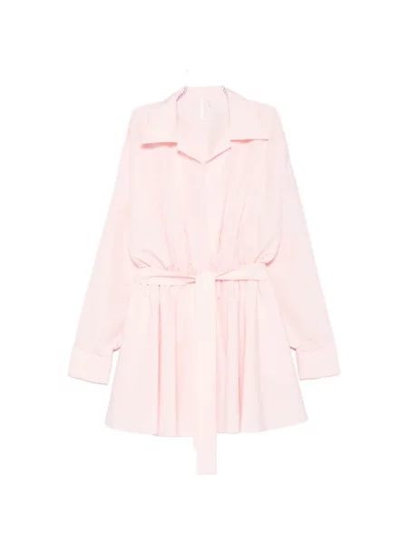 Sukienka mini Norma Kamali dzwony różowa