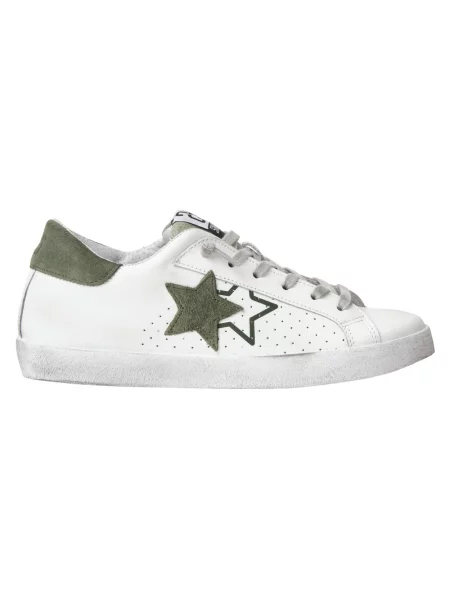 Sneakersy 2star skórzane białe