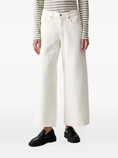 Pantaloni scurți din denim Levi's® din dantelă zdrențuiți cu talie înaltă albastru