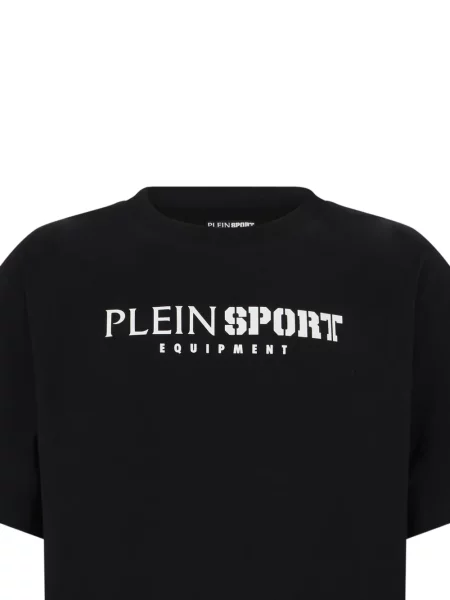 Rövid sport póló Plein Sport nyomtatás fekete