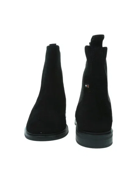 Tommy Hilfiger De piele ghete chelsea negru