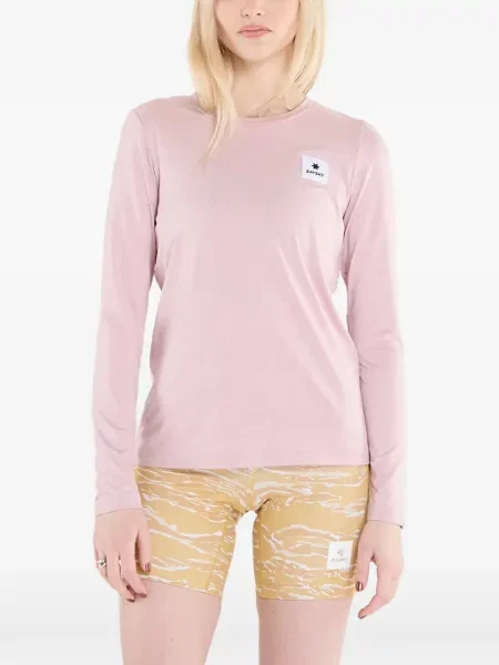 Lung tricou Saysky cu autograf roz