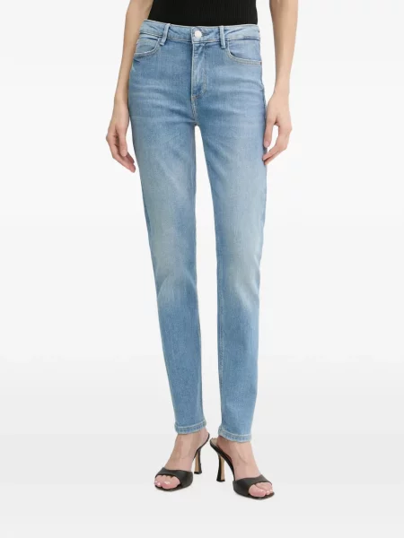 Blugi Guess cu autograf albastru