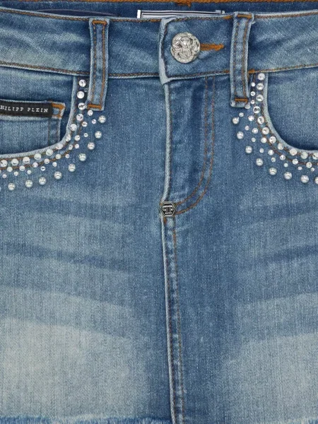 Spódnica dziecięca Philipp Plein niebieska