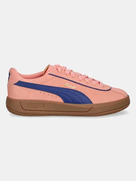 Buty PUMA Club Klassika Suede pink fruit/blazing blue/puma gold niebieskie