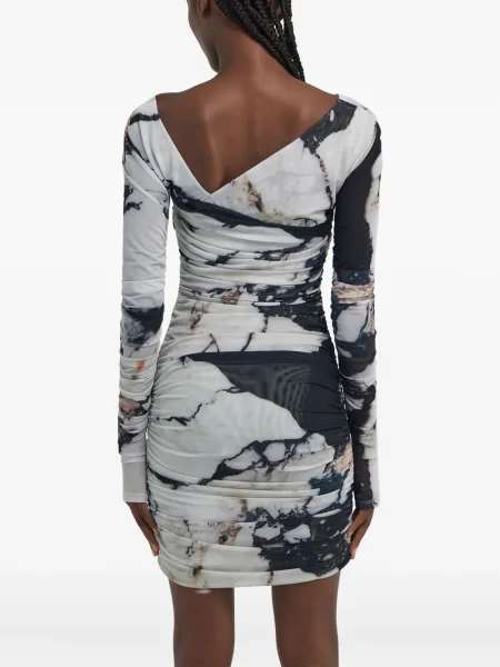 Rochie mini Roberto Cavalli cu imagine negru