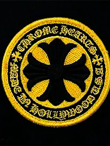 Căciulă Chrome Hearts cu motiv cu inimi cu autograf negru