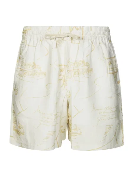 Bermudy Maison Kitsune białe