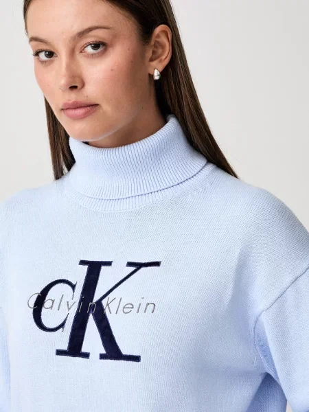Calvin Klein Jeans поло дамско от синьо