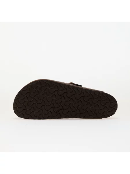 Kožené pantofle Birkenstock hnědé