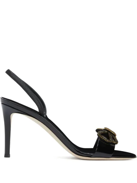 Sandale Giuseppe Zanotti cu funde slingback negru
