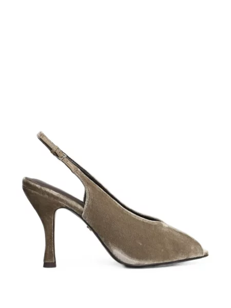 Pantofi cu toc Lola Cruz de catifea gri