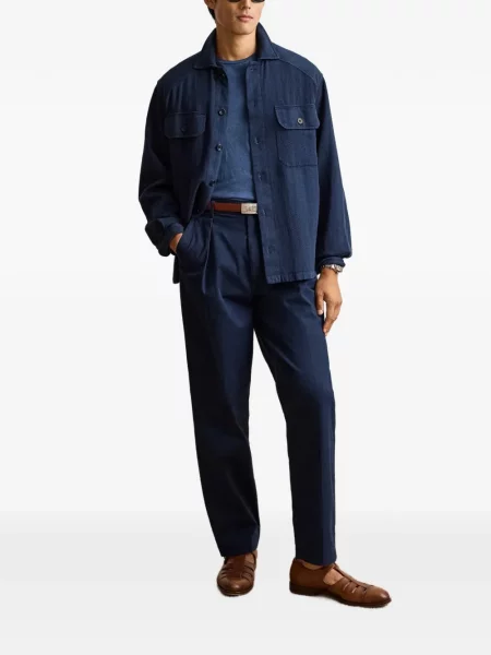 Παντελόνι chino Ralph Lauren Purple Label μπλε