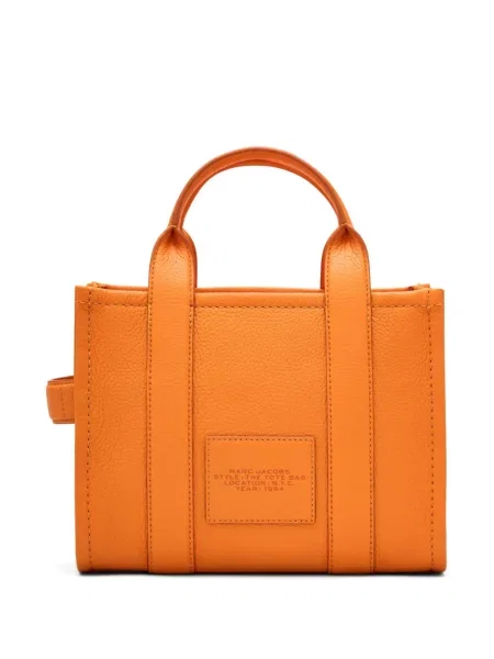 Geantă shopper Marc Jacobs din piele portocaliu