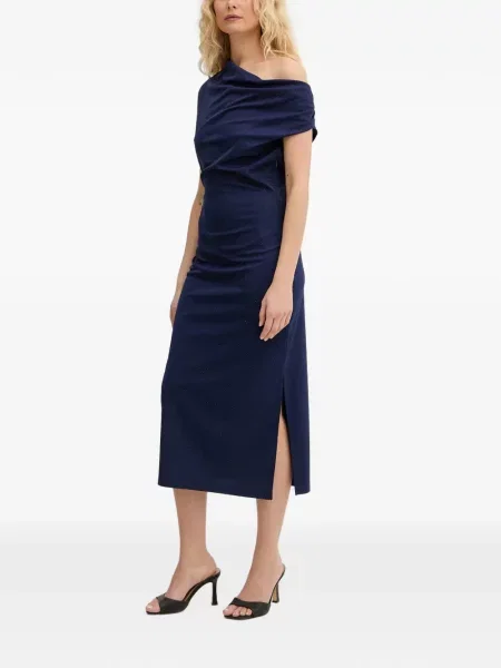 Rochie maxi Silvian Heach drapată albastru