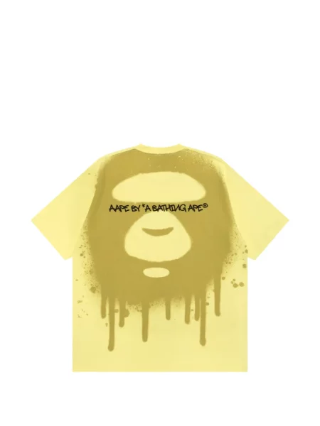 Tricou Aape By A Bathing Ape cu imagine galben