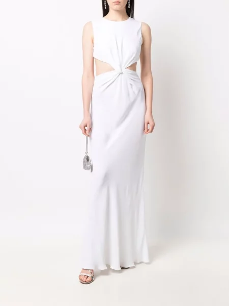 Lung rochie Alberta Ferretti alb