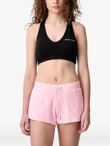 Sutien sport Sporty & Rich cu imagine negru