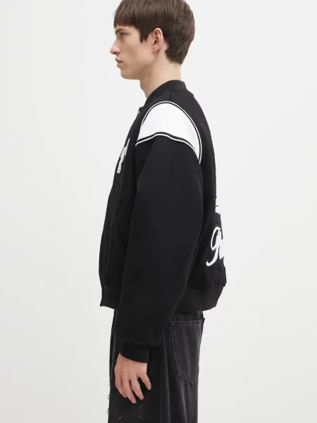 Μπουφάν bomber με προσθήκη μαλλιού RHUDE Regista bomber μαύρο