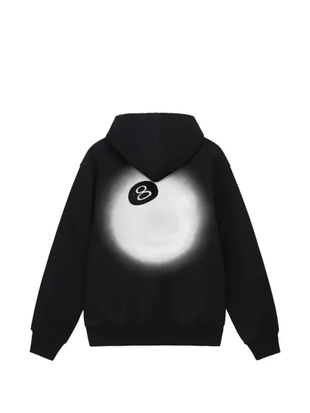 Hanorac cu glugă Stüssy cu cordon negru