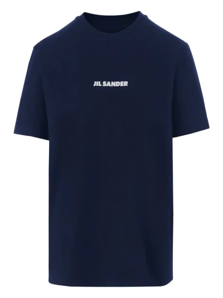 Tricou Jil Sander cu imagine albastru
