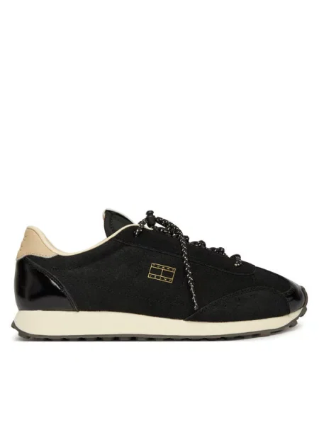 Tommy Jeans Sneakers Tjw Retro Archive Runner Suede negru