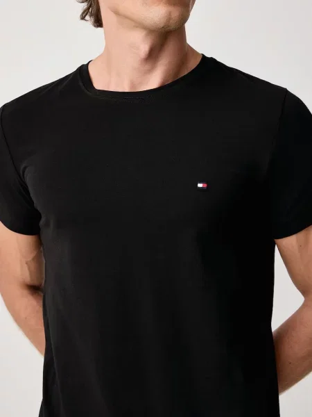 Tommy Hilfiger T-shirt z bawełną czarna