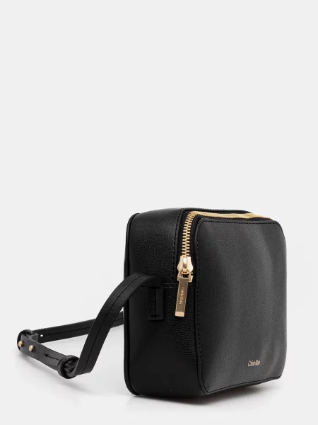 Calvin Klein Geantă Foil Logo Elongated Camera Bag negru