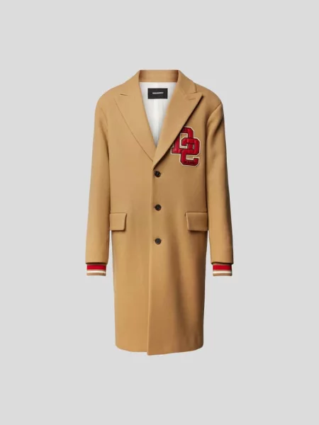 Płaszcz wełniany z z patką Dsquared2