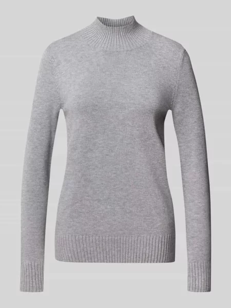 Sweter z dzianiny o kroju regular fit ze stójką Christian Berg Woman