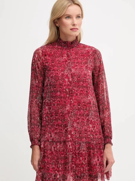 Pepe Jeans sukienka mini prosta czerwony