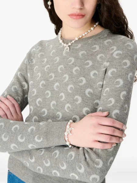 Cardigan Marine Serre din jacard gri