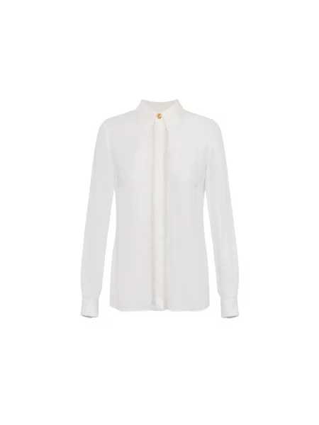 Koszula Elisabetta Franchi z organzy beżowa