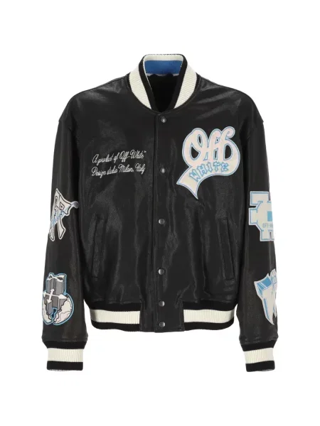Geanta de piele Off-white alb