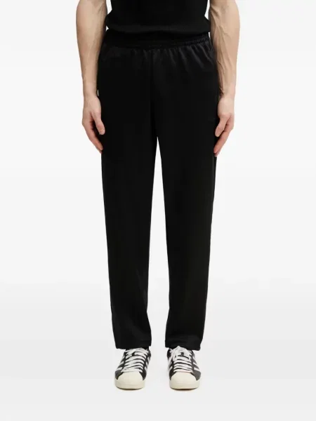 Pantaloni Adidas tricotate cu autograf alergare albastru