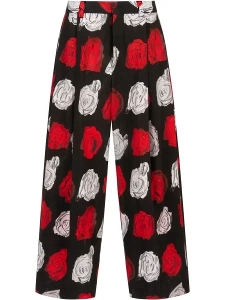 Kalhoty Marni s potiskem černé