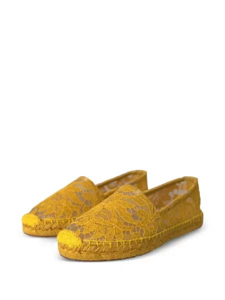 Espadrile Dolce & Gabbana din dantelă galben