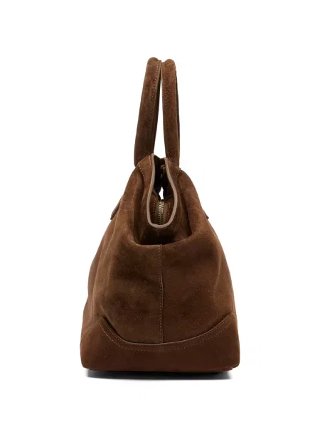 Geantă shopper Ash din piele de căprioară maro