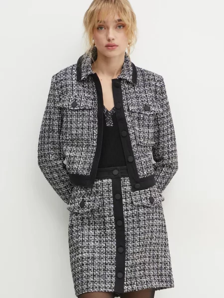 Сако Morgan VRODA с едно копче с десен VRODA черно