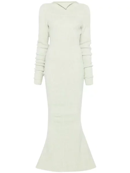 Maksi sukienka maxi Rick Owens garniturowa zielona